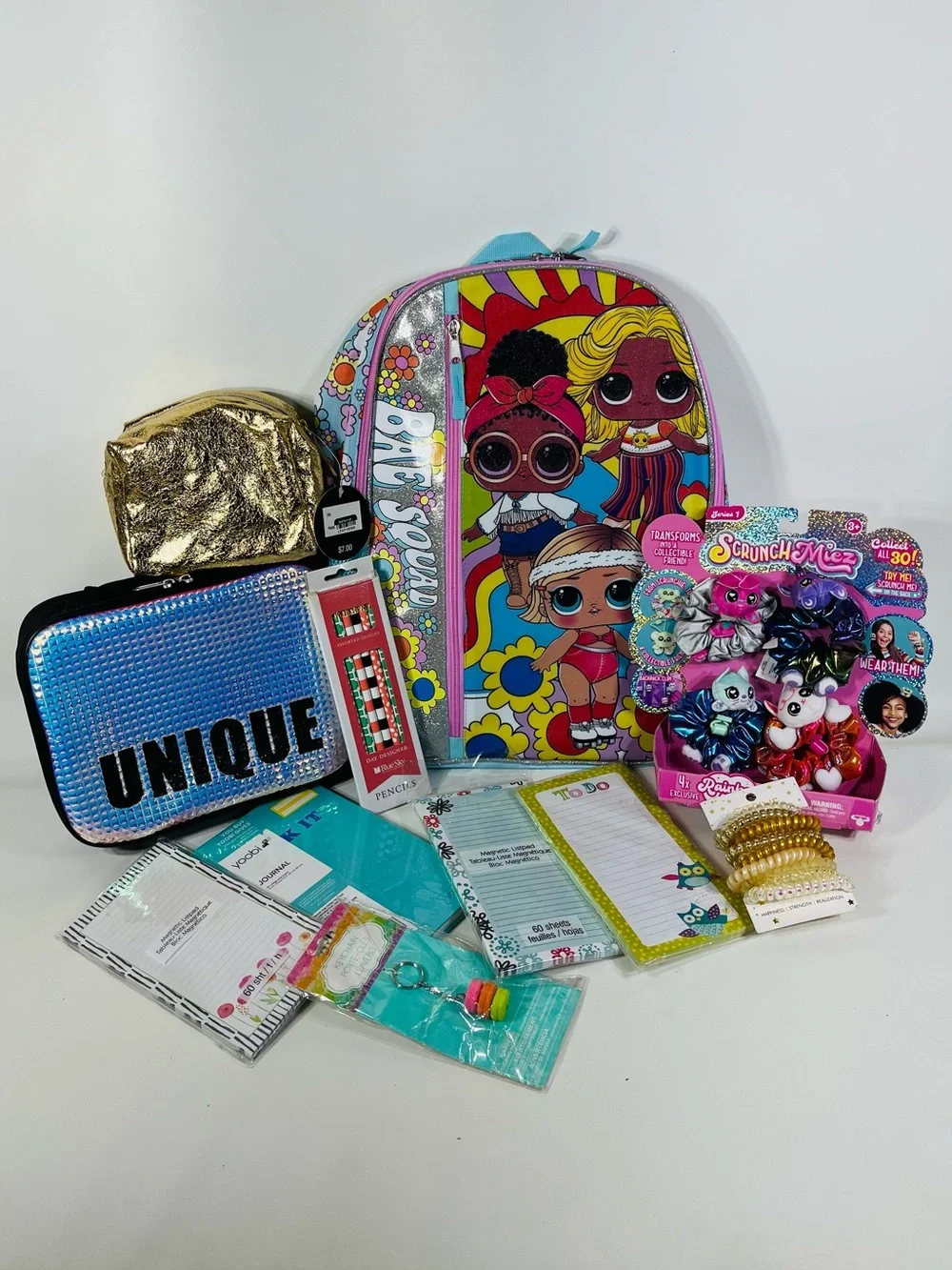 L.O.L. Surprise Girls Backpack Back to School Set Stationary Bags Accessories